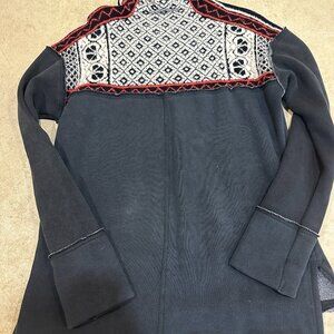 Free People Snow Bunny Mock Neck Pullover Sweater- Wool Blend